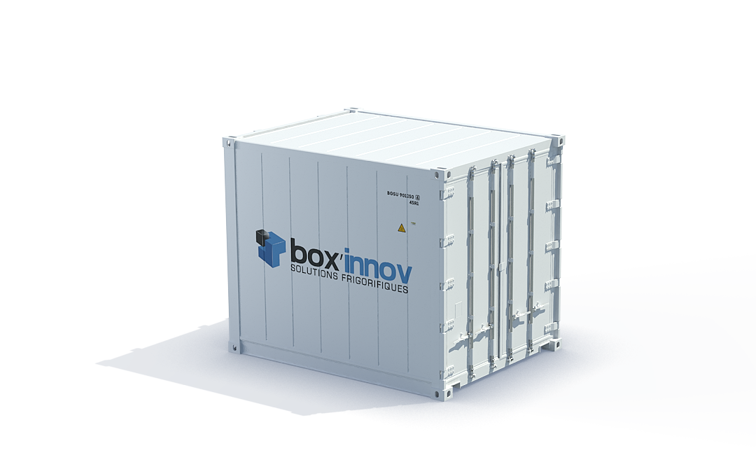 Vue 3D d'un conteneur isotherme 10 pieds Box'Innov